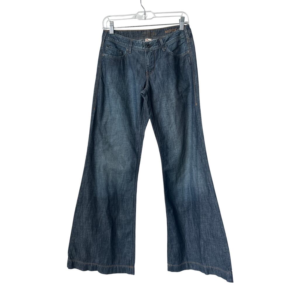 Silver Jeans Monterey Wide Leg Women's 26 x 33 Blue Low Rise Western Glove Works